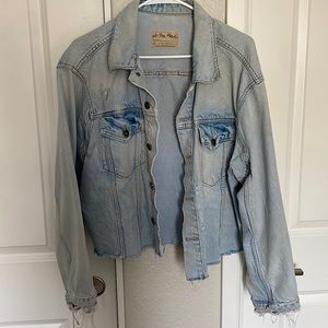 Free people oversized jean jacket